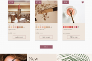 Cosmetics and Perfume website design