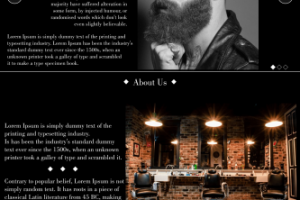 Barbershop website design