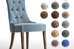 Визуализацию стула для аккаунта на 3ддд