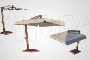 Моделирование зонта по чертежам