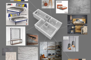 Дизайн-борд для интерьера апартаментов