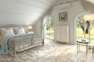 Визуализация интерьера мансарды