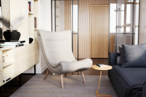 Визуализация 1 комнатной квартиры (1 ракурс)