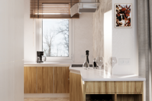 Визуализация 1 комнатной квартиры (4 ракурс)