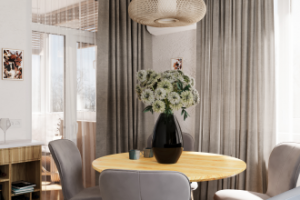 Визуализация 1 комнатной квартиры (5 ракурс)