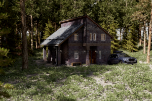 Визуализация коттеджа