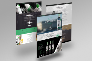 Промо-сайт водки "St Petersburg"