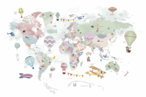 Коллаж карта детская