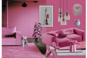 Pink punk art room