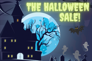 Реклама распродажи на Хэллоуин