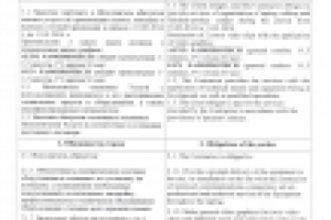 Договор на оказание услуг (фрагмент)