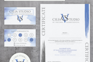 Фирменный стиль для студии по наращиванию ресниц