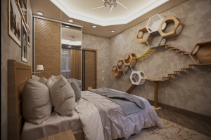 Интерьер спальной комнаты 2