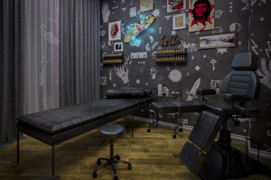 Интерьер тату студии