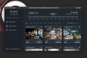 2019 г. - Сервис бронирования столов в ресторанах
