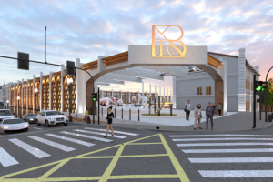 Вход на территорию современного исскуства "Артэтаж"