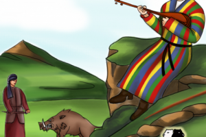 Обложка для узбекской детской книги