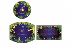 Новогодние этикетки на баночки мёда