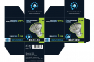 Упаковка светодиодной лампочки