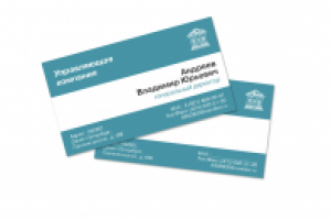 Управляющая компания — личная визитка и визитка с полями