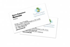 Визитки для сотрудников туристической компании