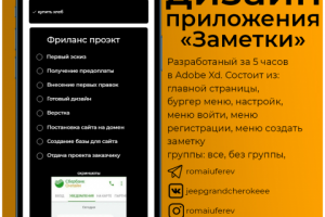 Приложение заметки