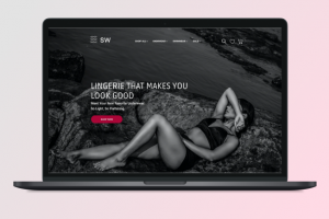 первый экран для магазина нижнего белья