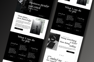 Лендинг для ментора / наставника / коуча