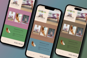 Лендинг для школы йоги