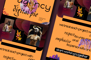 Landing for a design agency/ лендинг дизайн-агенства