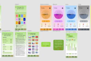 Дизайн приложения (шагомер)