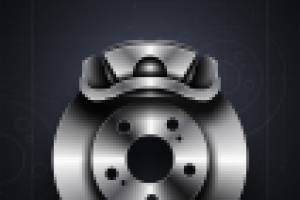 Тойота. Передняя тормозная колодка с диском