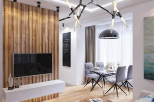 Интерьер кухни-гостиной