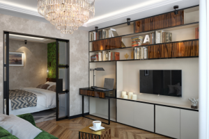 Интерьер однокомнатной квартиры