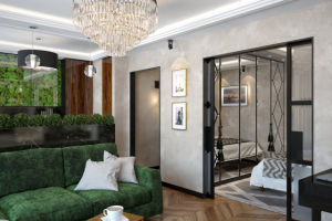 Интерьер однокомнатной квартиры