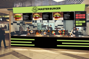 Наружная реклама для "Master burger"