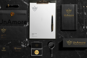 фирменный стиль для "UaAmore" fashion jewellery