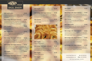 Меню для Bakery