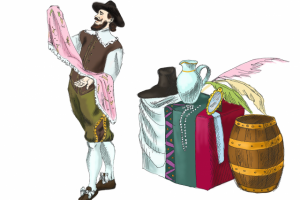 Рисунок в программе Photoshop "Купец"