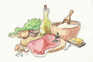 Иллюстрация для упаковки "Пельмешки"