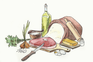 Иллюстрация для упаковки "Пельмешки"