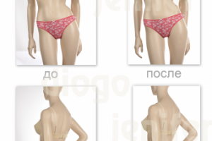 цветокоррекция манекена и нижнего белья