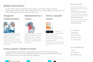 Доработки сайта на Wordpress my-spine.ru