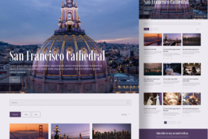 Дизайн сайта для портала о путешествиях