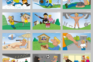 комикс для календаря