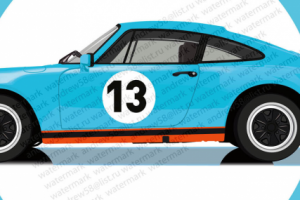 авто Порше отрисовка вектор реализм.