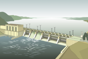 ГЭС снаружи