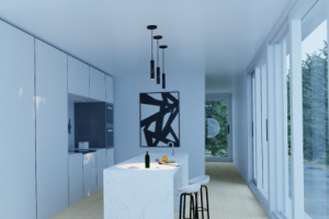 3д модель "минималистичной кухни"