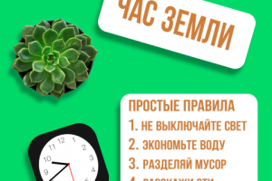 Работа к акции час земли