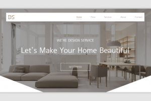 Landing Page для студии дизайна интерьера